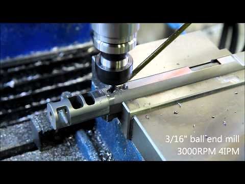 1911 barrel holes on CNC milling machine - Barrel Porting