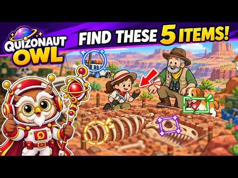 🦉🔍 Can You Find All 5 Hidden Objects? | Only Sharp Eyes Can! 🔍🦉 | Quizonaut Owl