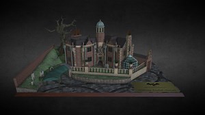 The Haunted Mansion (Magic Kingdom) - Download Free 3D model by WED Designs (@wed-designs)