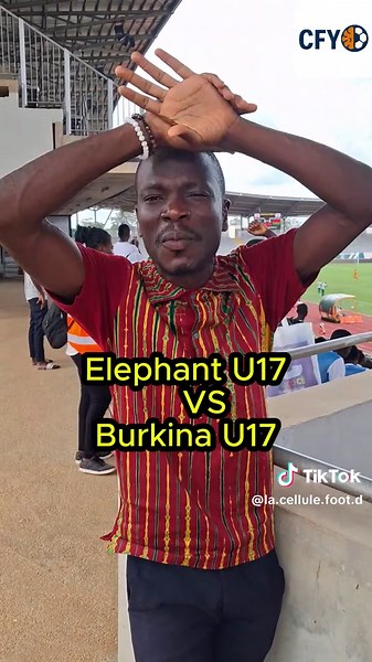 ⚽️ ÉGALISATION DES ÉLÉPHANTEAUX ! 🇨🇮🔥 Stade Charles Konan Banny de Yakro 🏟️ Côte d’Ivoire 1️⃣ – 1️⃣ Burkina Faso 💥 Les U17 ivoiriens relancent le match ! 👉 Tu vois qui prendre l’avantage ? 👇