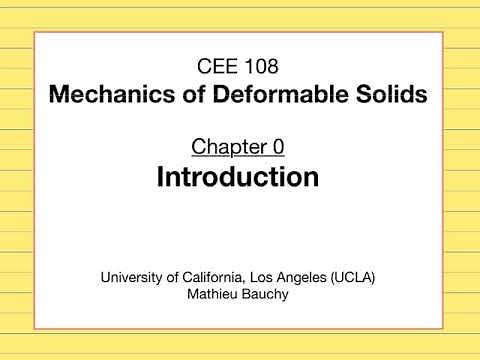 0 - Introduction to Mechanics of Deformable Solids