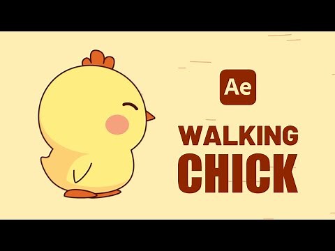 Walking Baby Chick Animation - After Effects Tutorial #64
