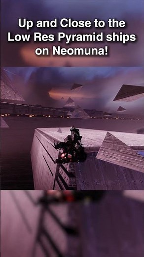 Low poly Pyramid ships on Neomuna in #destiny2 #outofbounds #gaming #glitches