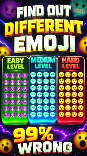 Find out different emoji Challenge 🧐😱 #emojyfind #findtheoddemoji #shorts #emoji #emojichallenge