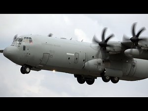 4Kᵁᴴᴰ Lockheed C-130J-30 Hercules Italian Air Force Arrival & Departure @ RAF Fairford