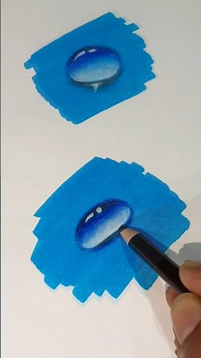 Hyperrealistic Drawing Short Gone Wrong 💧🤯 Water Drop Drawing #shorts #artshorts #hyperrealistic