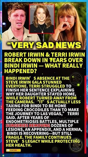 Robert Irwin Terri Irwin Break Down in Tears Over Bindi Irwin— What Really Happened? #shorts #viral