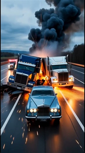 "High Speed Truck Collision Next to Rolls Royce 🚛⚡ | Cinematic Crash Simulation"