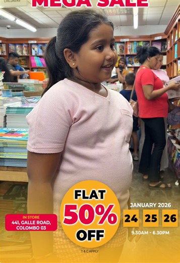Tiny explorers and big dreamers, come grab your favorites before they fly away! 🦄🦖 📍Store: 441 Galle Rd, Colombo 03 #bookworms #booksale #megasale #makeenbooks #parents