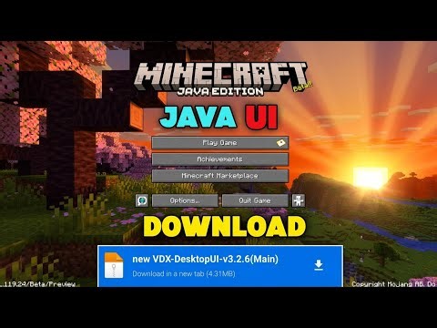 🔥 Minecraft PE JAVA UI Texture Pack