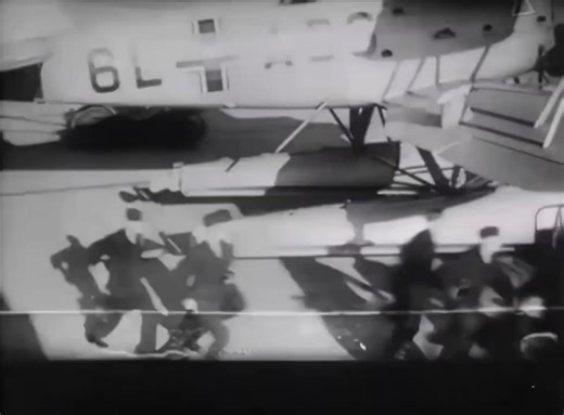 11K views · 303 reactions | Three segments of a joint training exercise between seaplanes of the Luftwaffe and ships, submarines, and seaplanes of the Kriegsmarine. Visible aircraft: Heinkel He-114, He-60, and He-59. The ship shown is a Leipzig-class light cruiser, which, in response to the He-59s’ simulated attack, launches its He-60 to deploy a smoke screen. (Educational purposes only!) | Sullivan Eadric | Facebook