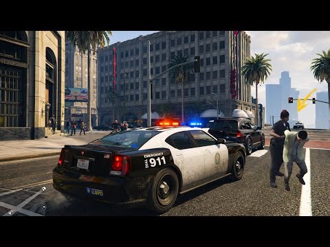 LSPDFR GTA 5 - A new dangerous mission. Police chase.