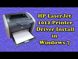How to install HP LaserJet 1012 Printer Driver on Windows 7 | Urdu/Hindi | Abbas Computers