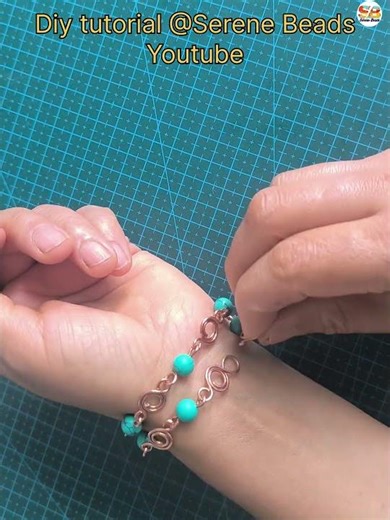 Making beaded link chain bracelet