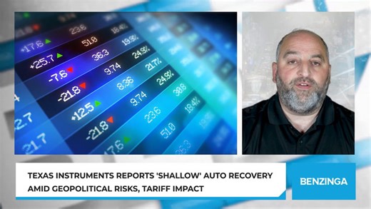 Texas Instruments Reports 'Shallow' Auto Recovery Amid Geopolitical Risks, Tariff Impact