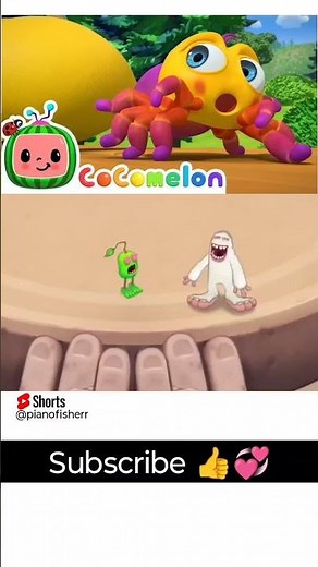 Itsy Bitsy Spider Song - But In My Singing Monster #shorts