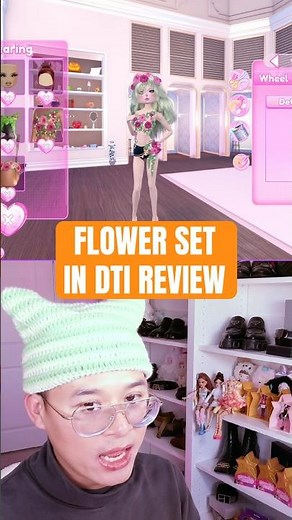 Dress to Impress Full Flower Set review. You can get this with Taiyaki in DTI roblox #dresstoimpress