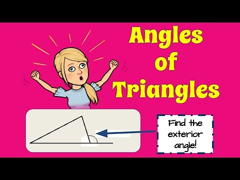 Angles of Triangles . . .Find the missing INTERIOR and EXTERIOR angle measures!