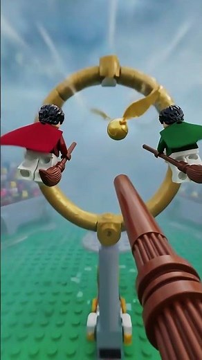 LEGO ASMR: Harry Potter Quidditch Catching the Snitch 🧹#harrypotter #lego #asmr #shorts
