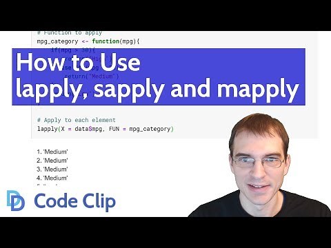 How to Use lapply, sapply and mapply in R