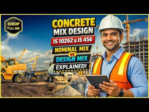 Concrete Mix Design Methods as per IS 10262 & IS 456. Nominal vs Design Mix Explained!