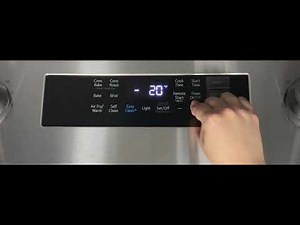 Calibrating Oven temperature of LG Range/Calibration de la température au four (LG Range)
