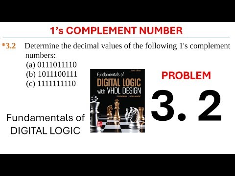3.2 ONE'S COMPLEMENT NUMBER - Determine the decimal values of the following 1's complement numbers