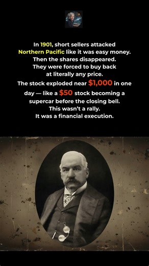 When the Market Crushes Shorts: Northern Pacific 1901#proptrading #tradingpsychology