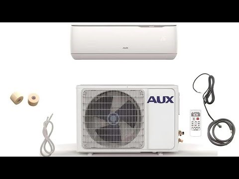 How I Install My First Mini Split Heat Pump With AC Combo | AUX Mini Split 1200 BTU 115 Volt