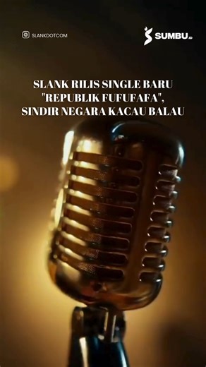 Sumbu Indonesia on Instagram: "sumbu.id, Grup band legendaris Slank merayakan 42 tahun perjalanan mereka di belantika musik Indonesia dengan merilis single terbaru berjudul Republik Fufufafa pada Minggu (28/12/2025). Lagu berdurasi sekitar tiga menit ini langsung menyedot perhatian publik karena liriknya yang sarat sindiran, sarkasme, dan metafora sosial yang dianggap merefleksikan kegelisahan kolektif terhadap kondisi negeri. Sehari setelah dirilis, video musik Republik Fufufafa mencatatkan leb