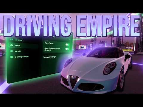 NEWEST Driving Empire Script/Hack Gui (Auto Farm, Max Speed, Car Mods) Mobile & Pc