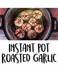 Hello! It's me, your new favorite topping on everything! INSTANT POT ROASTED GARLIC: http://trib.al/ELRHaWJ | Well Done by MyRecipes