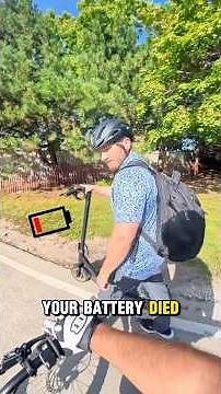 What to do if you run out of Battery! Helped Guy Walking with Scooter (Long Version)