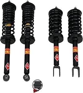 Strutmasters 4-Wheel Conversion Kit with Suspension Fault Code Disarm Module compatible with 2013-2017 Lexus LS 460 RWD F Sport (TC44FM)