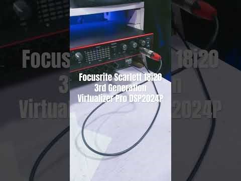 Focusrite Scarlett 18i20 and virtualizer pro available #shorts