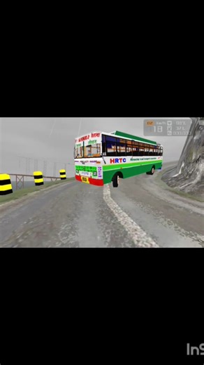 Driving hrtc bus in hills #trending #youtubeshorts #driving
