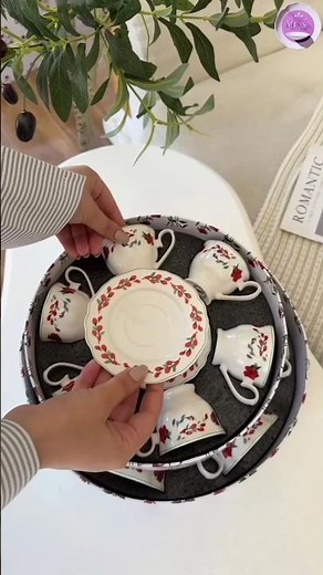 Vintage Floral Tea Cup Set ❤️ | Elegant Porcelain Tea Set | Luxury Kitchen Collection #2026#viral