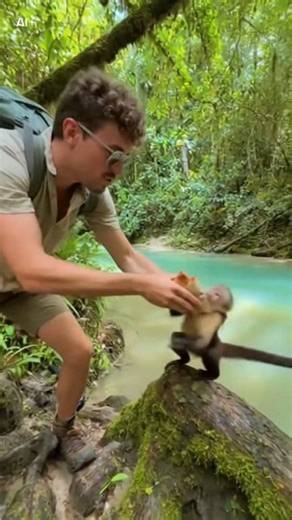 The monkey took my sandwich. | Aline Ferreira