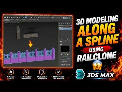 Stop Modeling Fences Manually in 3ds Max #3ds #plugins #3dsmax #modeling