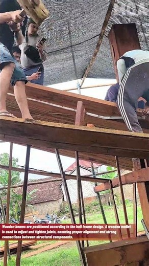 Traditional Wooden Boat Hull Construction | Manual Timber Installation Process