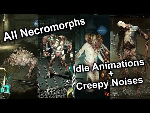 Creepy Idle Animations and Noises (All Necromorphs) 💀 Dead Space (2023 Remake)