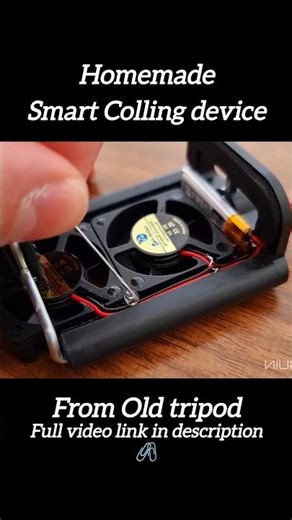 Homemade Smart Colling device From Old Tripod | #collingfan #inventions #dcmotor #experiment #fan