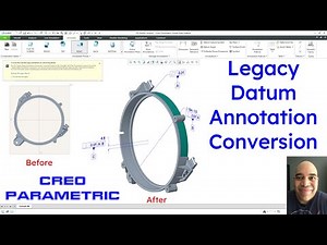 Creo Parametric - Legacy Datum Annotations Conversion (Part 2) - MBD