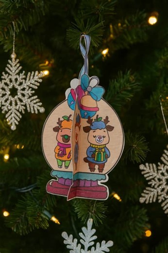 3D Christmas Tree Ornaments Craft | Easy Holiday Craft for Kids