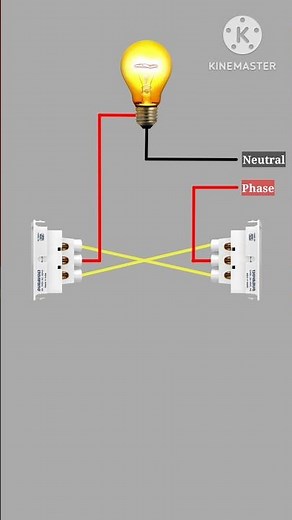 two way Switch wiring #shorts #electronics #diy