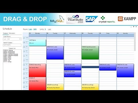 VB.NET: THESIS/Senior Project - Drag & Drop Class Scheduling System