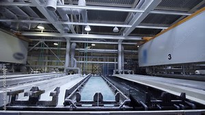 Anodizing, aluminium production line factory, anodising, electrolytic passivation process to increase the thickness of the natural oxide layer on the surface of metal parts. Stock Video