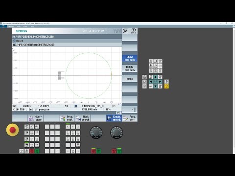 Sinumerik Operate - SinuTrain: Setup a lathe machine and simulate ballbar test program