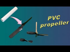Make a propeller using PVC pipe. 🛠️✈️ #propeller #airplane #pvc
