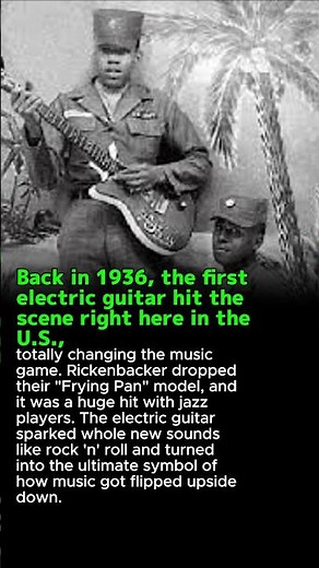 The birth of the electric guitar in 1936, this "Frying Pan" model changed music forever.